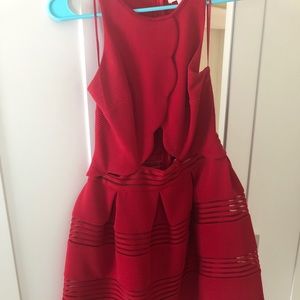 Size small, red short dress, worn once